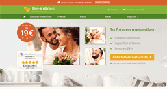 Desktop Screenshot of foto-acrilico.es